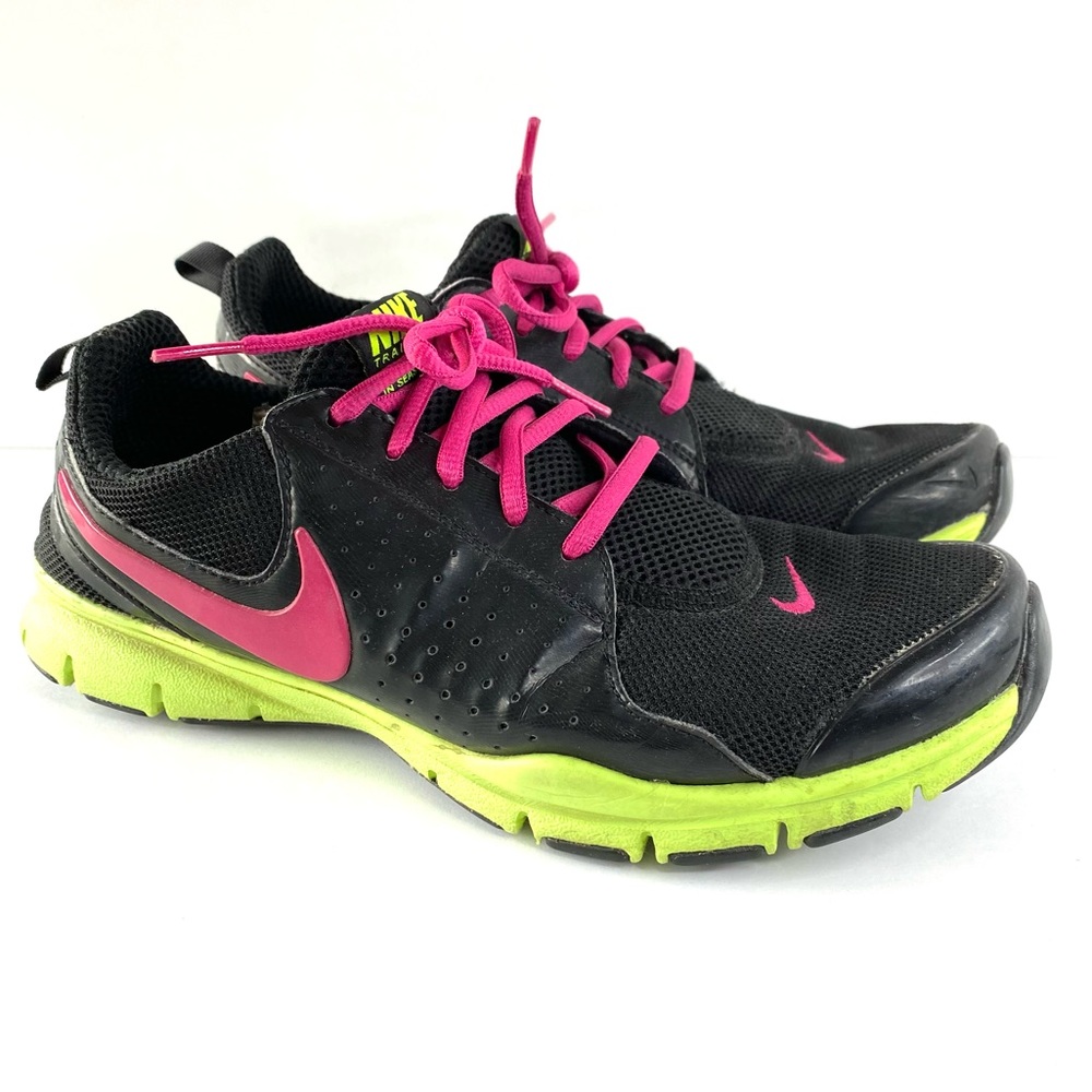 Nike Black/ Pink Well Love Well Worn Out Sneakers Size 9